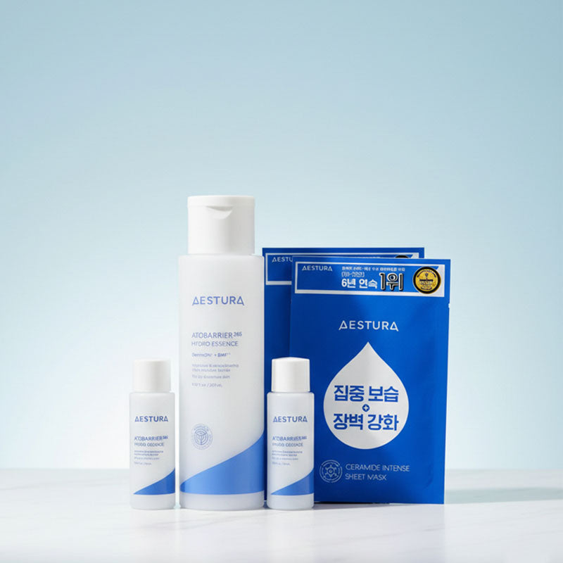 Aestura AtoBarrier 365 Hydro Essence (Large Capacity) + 200ml (25ml x 2) + 2 Mask Sheets