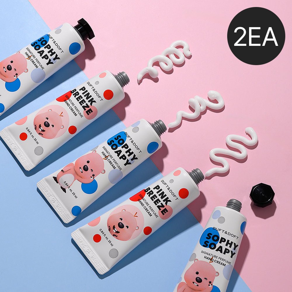 1+1 더프트앤도프트X잔망루피 시그니처 퍼퓸 핸드크림 25ml / 시어버터 미니 핸드케어