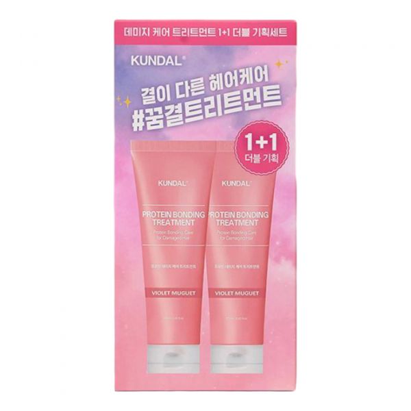 쿤달 프로틴 데미지 케어 트리트먼트 250ml 택1 1세트 바이올렛 뮤게[1&1더블기획]