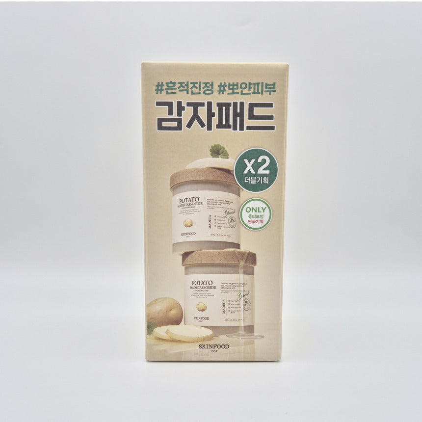 스킨푸드 포테이토 마데카소사이드 수딩 패드 단품/더블 기획 세트