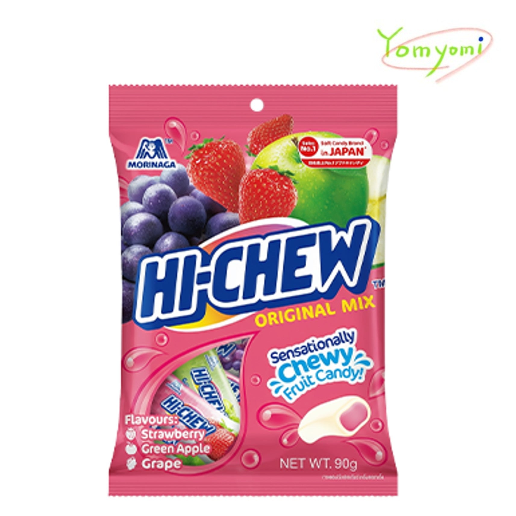 Hi-Chew Original Mix Chewing Candy, 100g, 1 Pack
