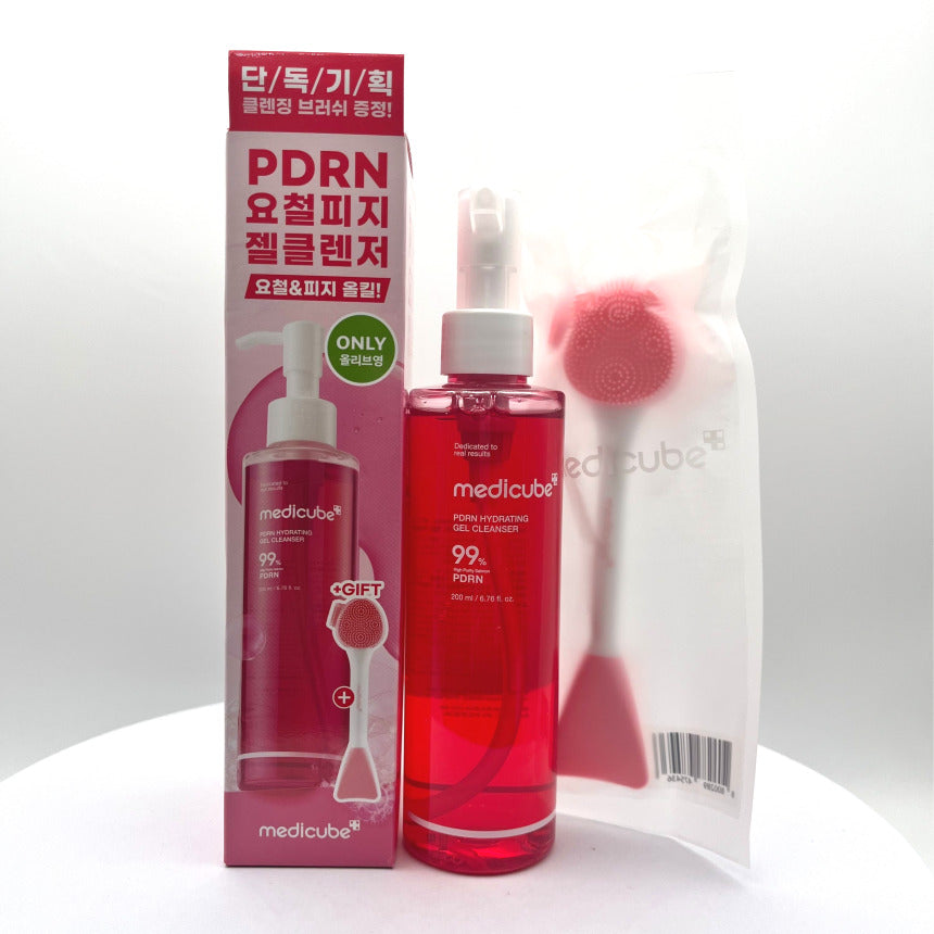 메디큐브 PDRN 젤투폼 클렌저 200ml 기획(+클렌징브러쉬)
