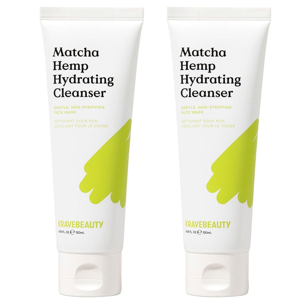 KraveBeauty Matcha Hemp Hydrating Cleanser 120ml x 2pcs