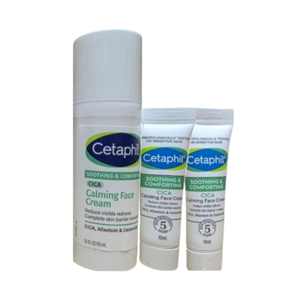 세타필 수딩 앤 컴포팅 시카 카밍 페이스 크림 45ml + 휴대용 미니 10ml 2개