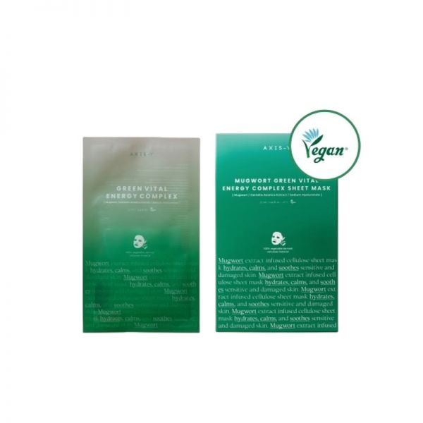 AXIS-Y 61% Mugwort Green Vital Energy Complex Sheet Mask (40pcs)