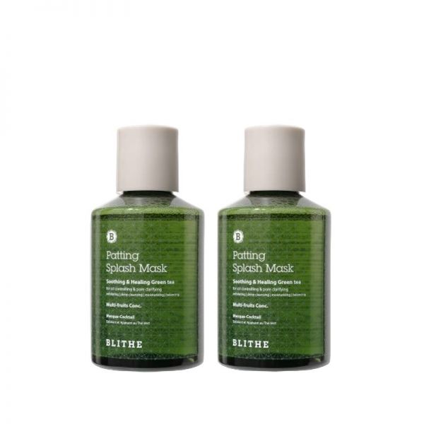 Blithe Patting Splash Mask Soothing & Healing Green Tea Double Set (680ea)