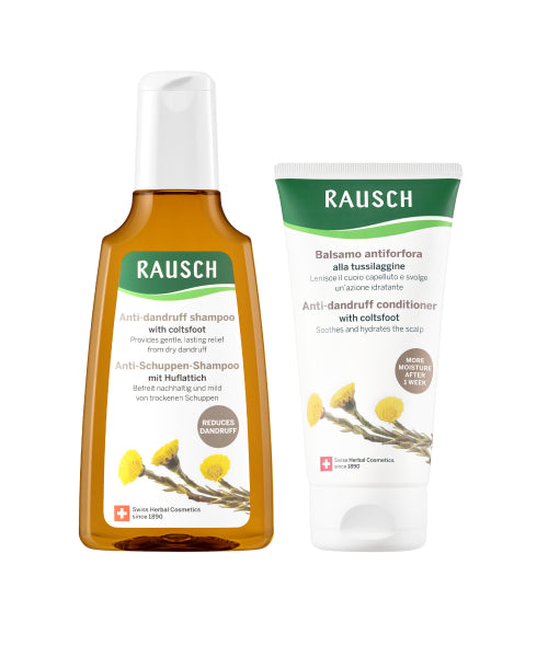 rausch 콜츠푸트 안티 댄드러프 샴푸 200ml 컨디셔너 150ml 듀오