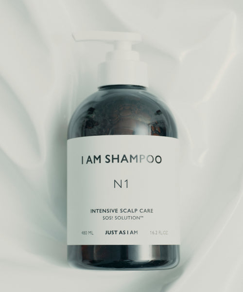 justasiam 시간 뿌리볼륨 IAM 인텐시브 스칼프 케어 샴푸 N1 480ml