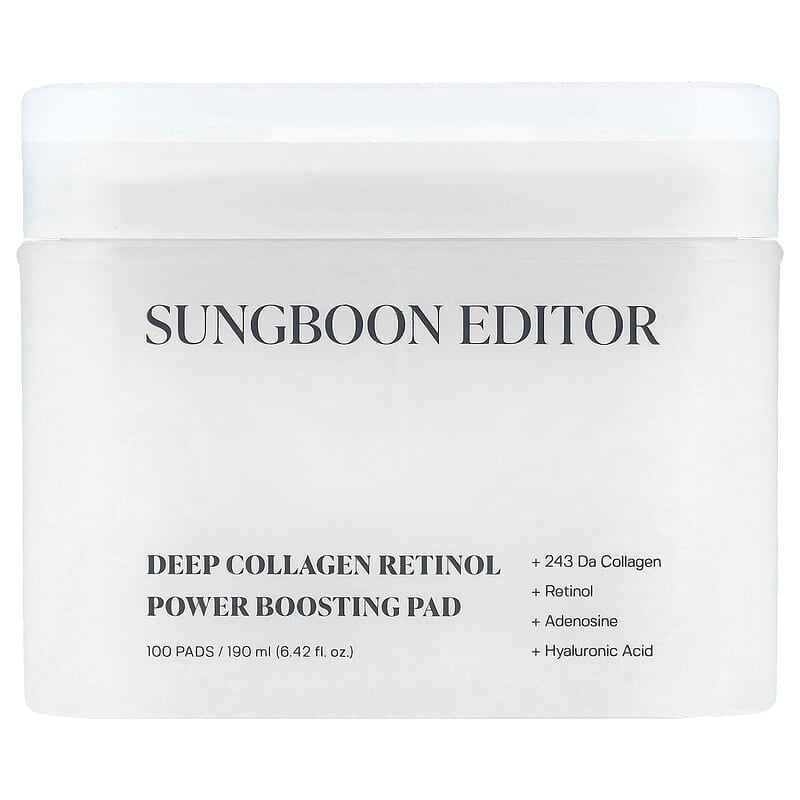 Sungboon Editor Deep Collagen Retinol Power Boosting Pad 180Sheets (150ml)
