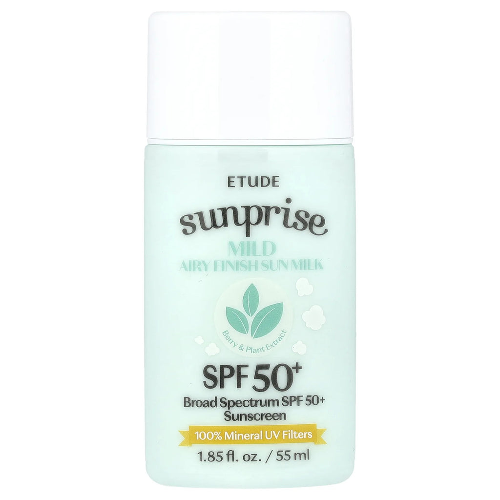 ETUDE Sunprise Mild Airy Finish Sun Milk SPF 50 55ml (1.85 fl. oz.)