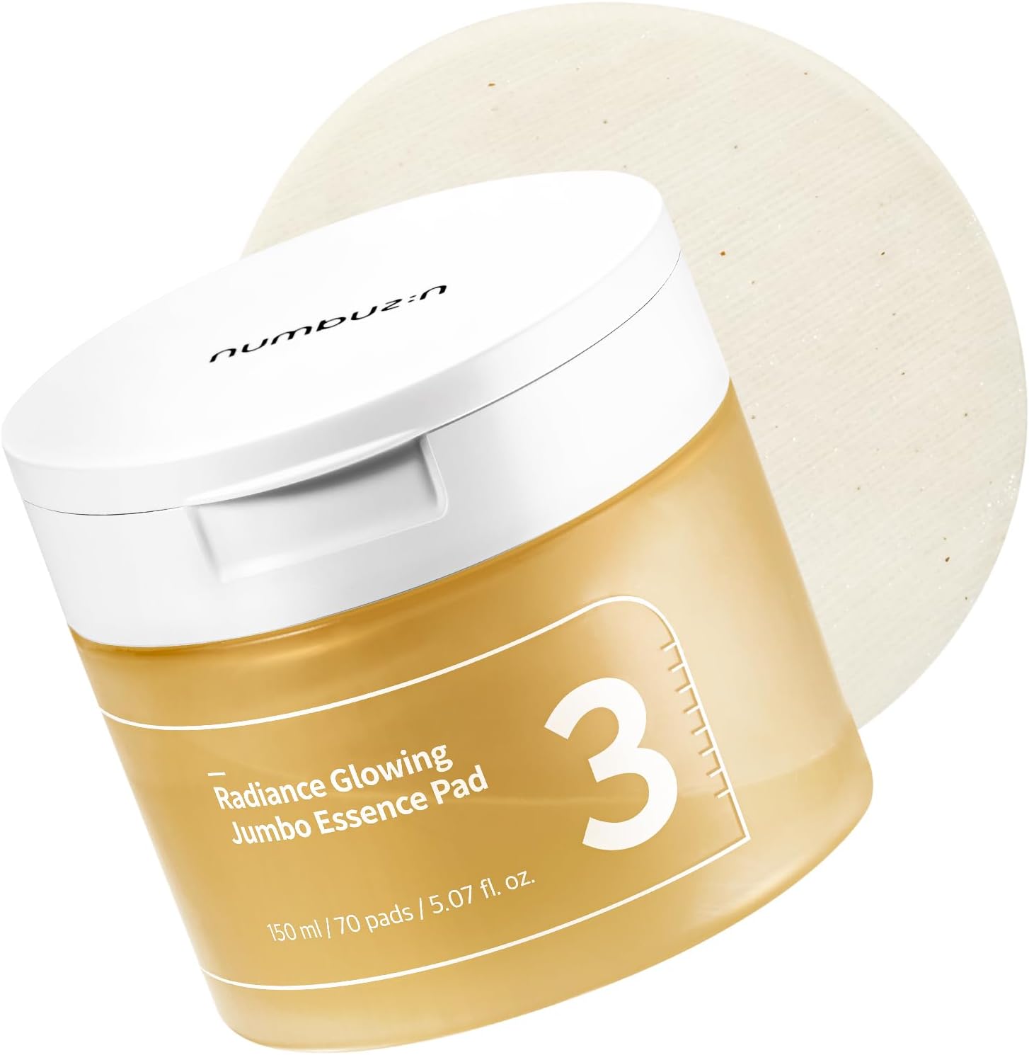 Numbuzin No.3 Radiance Glowing Jumbo Essence Pad (70 Pads / 150ml)