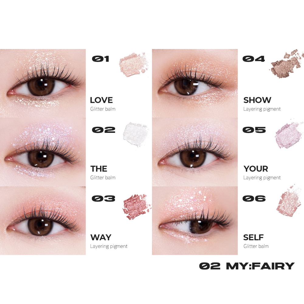 About Tone Oh My Glitter Pop Eyeshadow #02 My:Fairy 3.3g - 4 Units