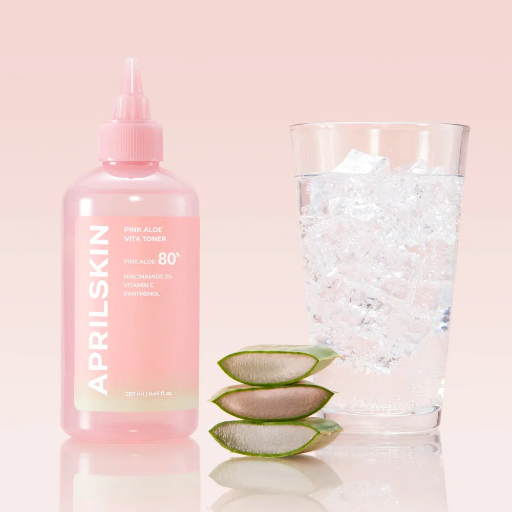 Pink Aloe Vita Toner (+ Free Skin Pack Cotton Pads) 300ml