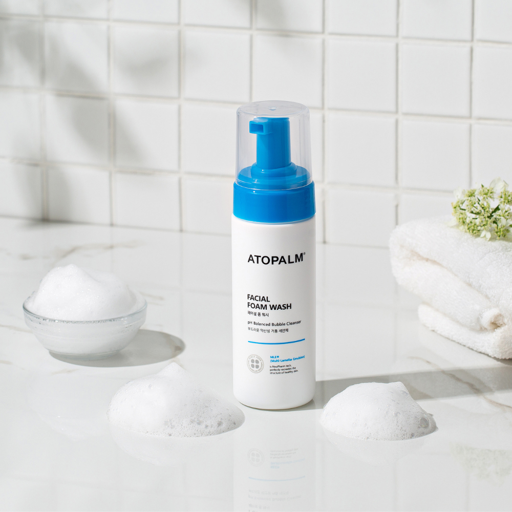 Atopalm Facial Foam Wash 180ml (Renewal), 2pcs