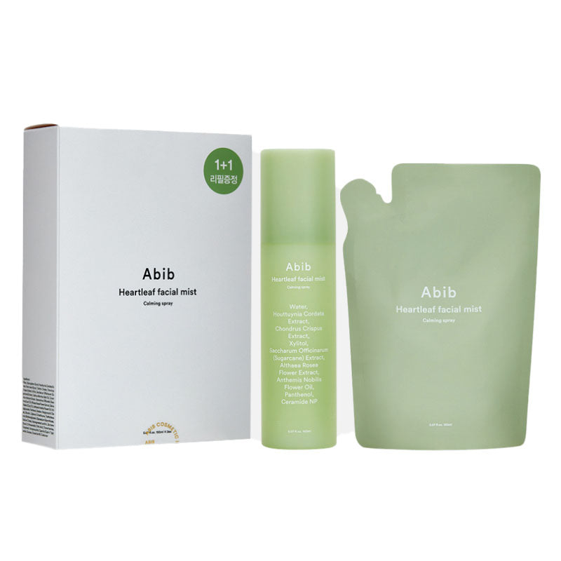 Abib Heartleaf Facial Mist Calming Spray 150ml + 150ml Refill Set (2 Sets)