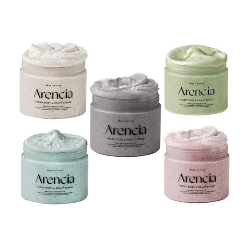 Arencia Fresh Cloud Body & Scalp Scrub Geranium & Primrose, 260g, 1pc