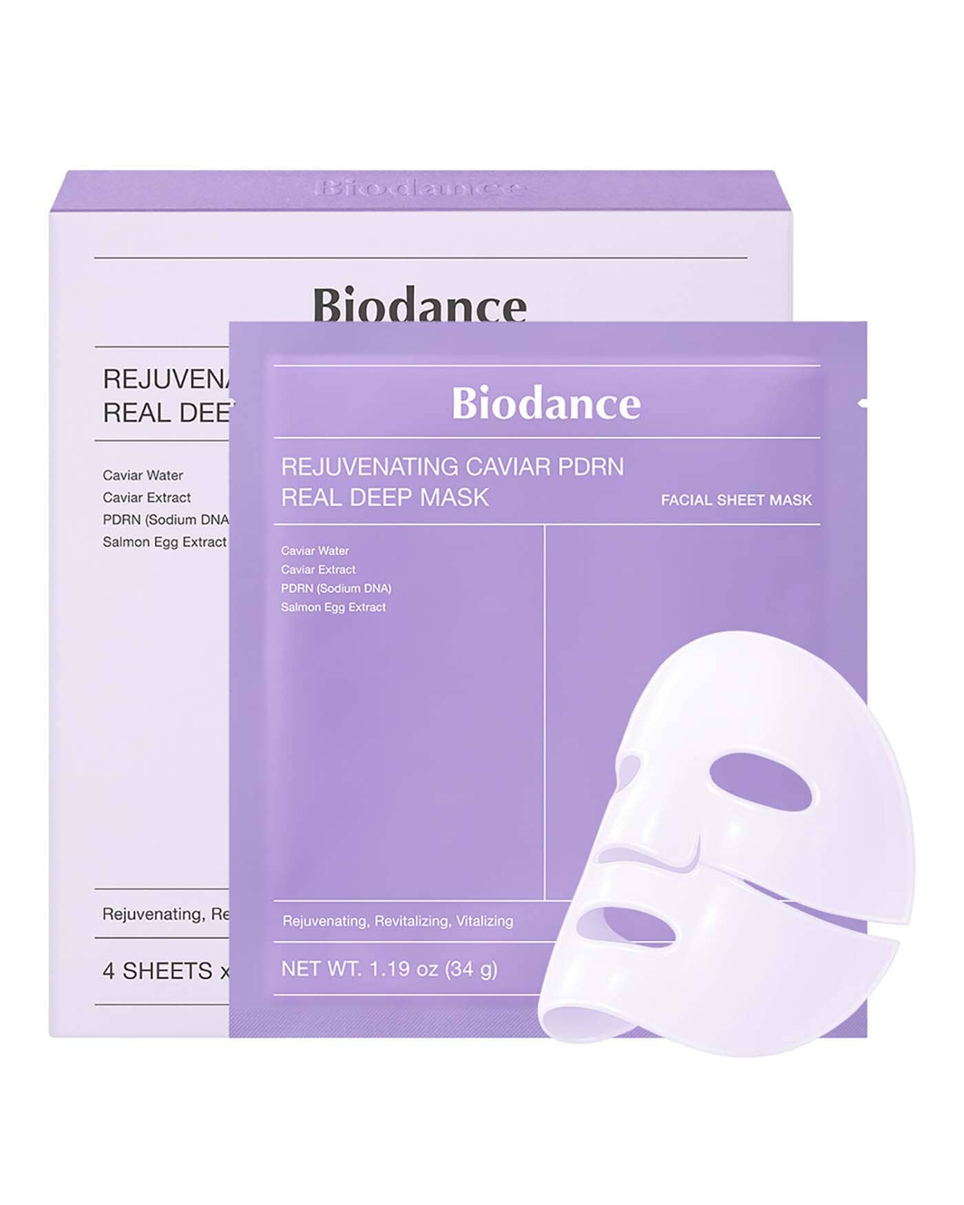 Biodance Rejuvenating Caviar PDRN Real Deep Mask 34Sheets