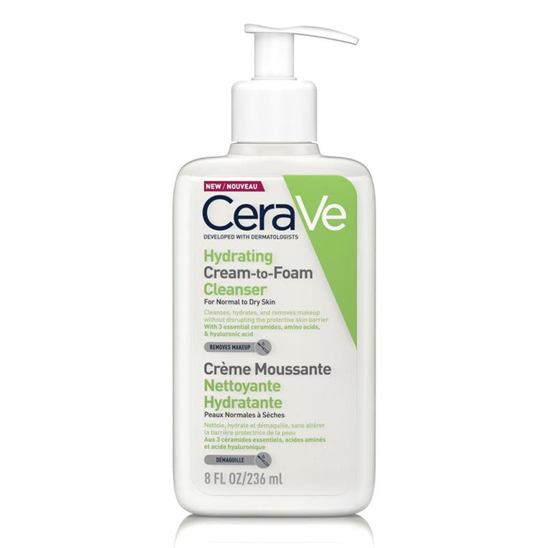 CeraVe Hydrating Cream-to-Foam Cleanser 236ml