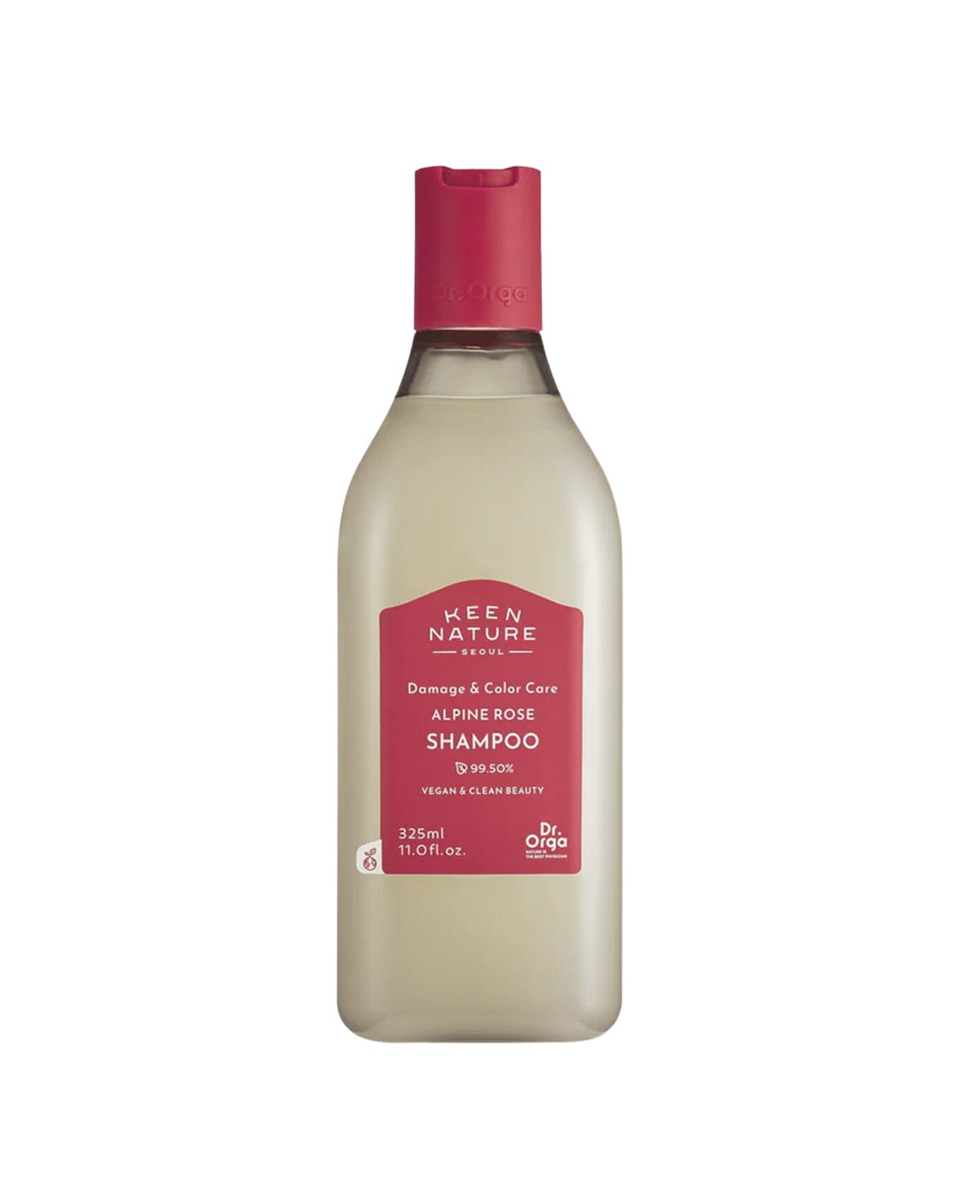 Dr. Orga Damage & Color Care Alpine Rose Shampoo (Rose Scent), 325ml, 1pc