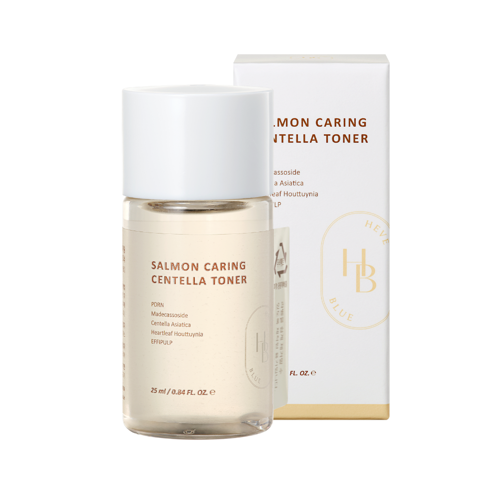 HAVE BLUE Salmon Caring Centella Toner 30ml (+ Ampoule Mini 13ml + Bubble Dispenser)
