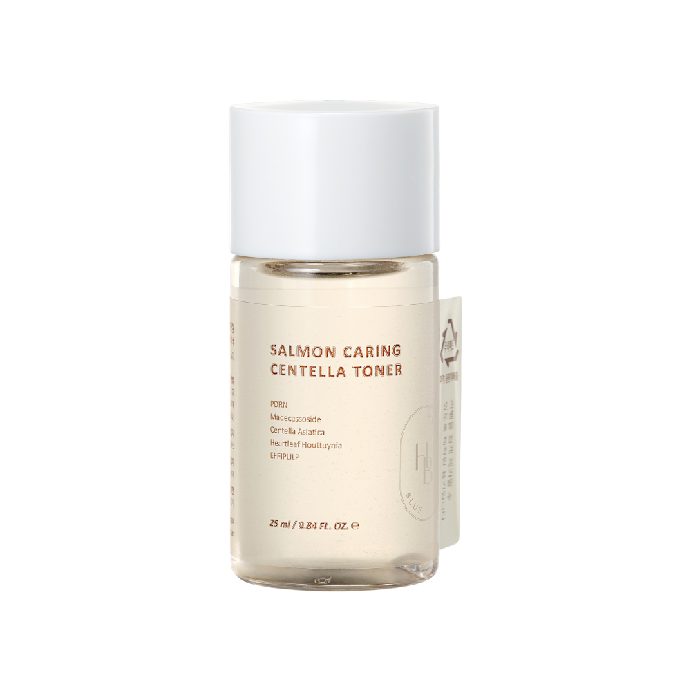 HAVE BLUE Salmon Caring Centella Toner 30ml (+ Ampoule Mini 13ml + Bubble Dispenser)