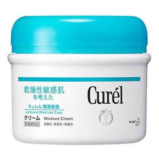 Curel Intensive Moisture Facial Cream for Sensitive Skin (90g) x 3-Piece Set