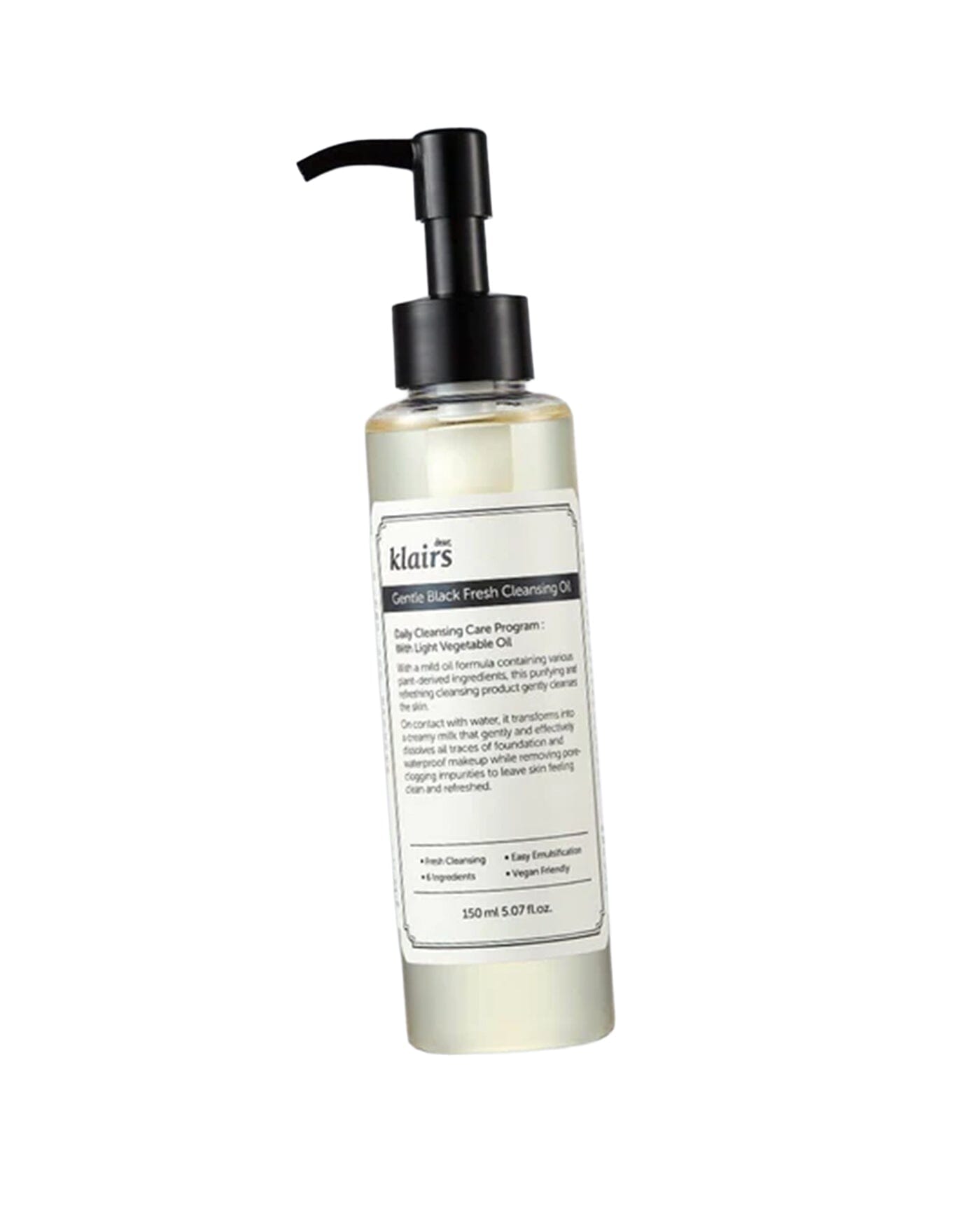 Klairs Gentle Black Fresh Cleansing Oil 150ml (1pc)