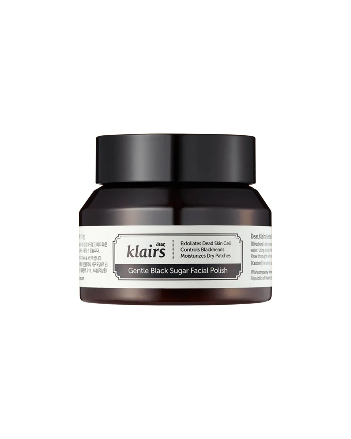 Dear, Klairs Gentle Black Sugar Facial Polish 110ml - 1pc