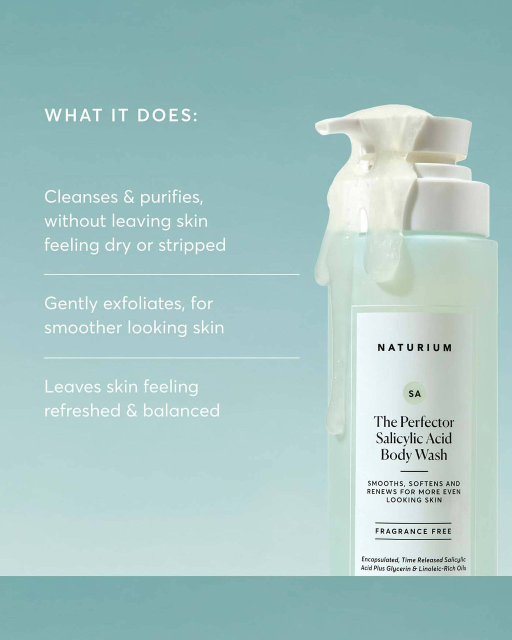 Naturium The Perfector Salicylic Acid Body Wash, 16.100oz