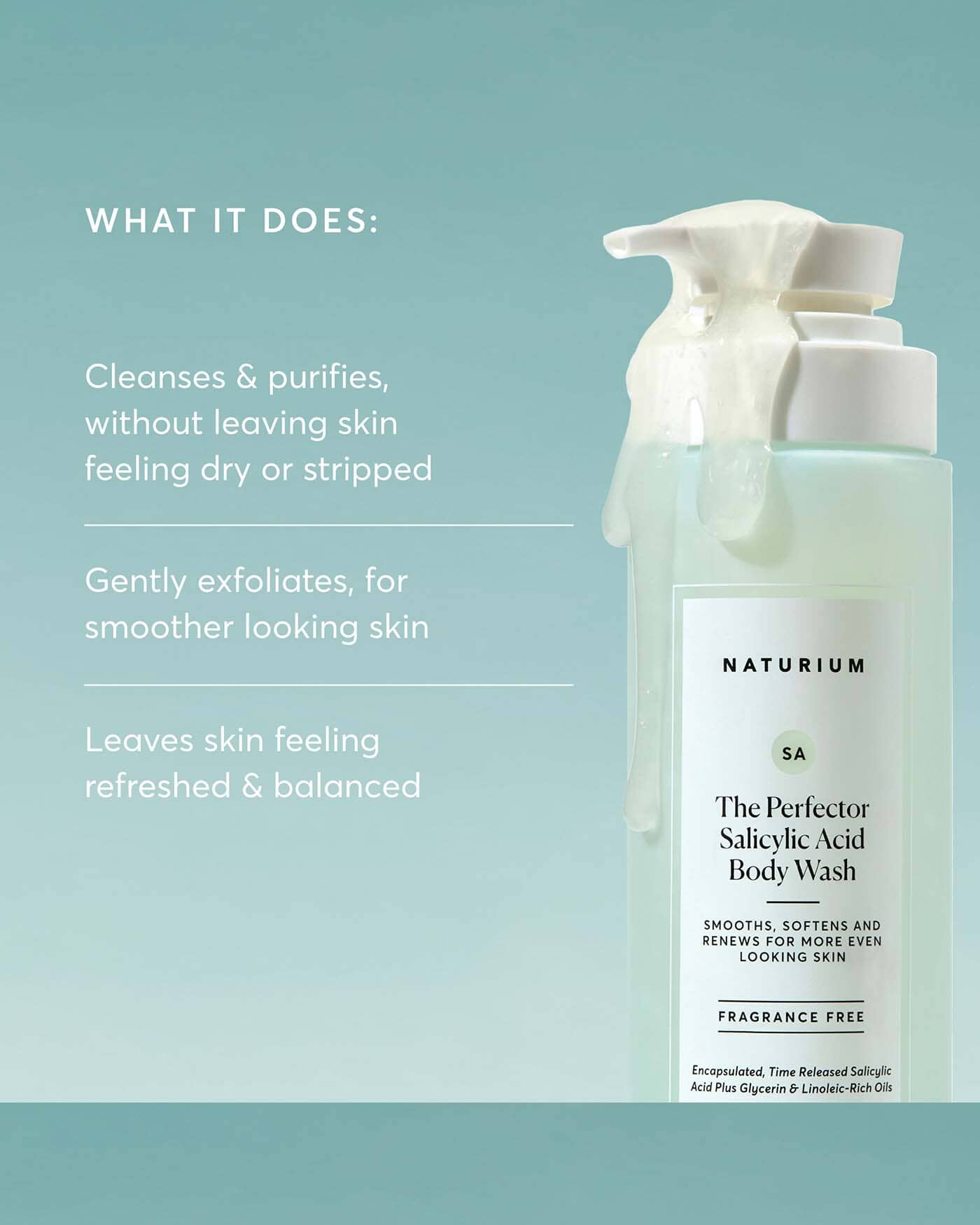 Naturium The Perfector Salicylic Acid Body Wash, 16.100oz