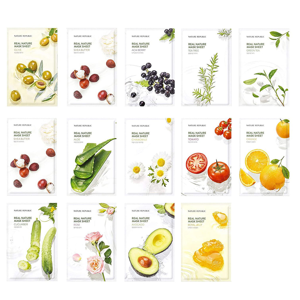 Nature Republic Real Nature Mask Sheet 15+15 (30Sheets)
