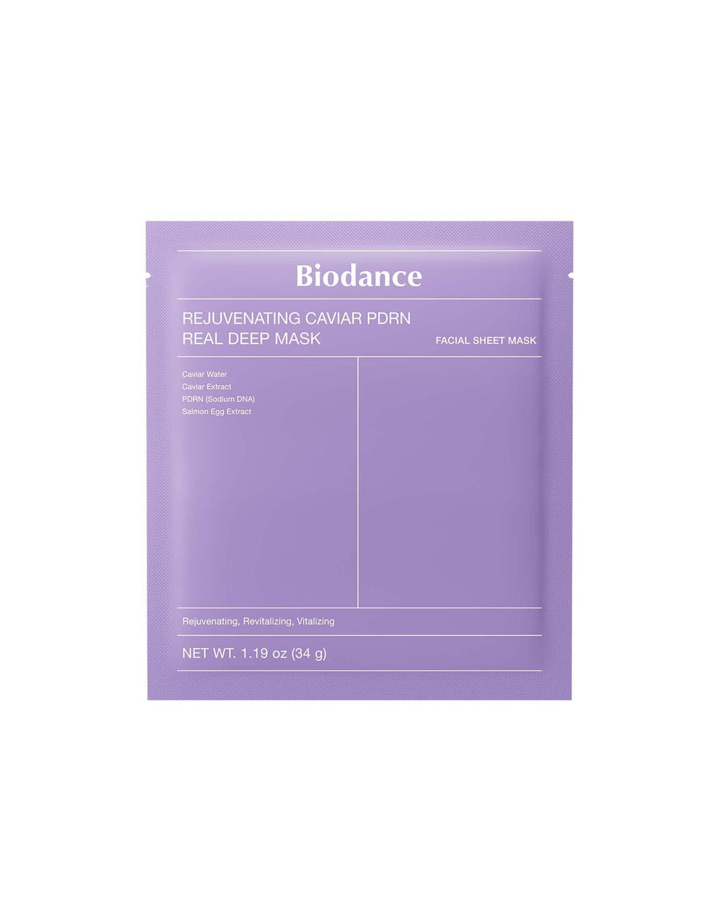 Biodance Rejuvenating Caviar PDRN Real Deep Mask 34Sheets