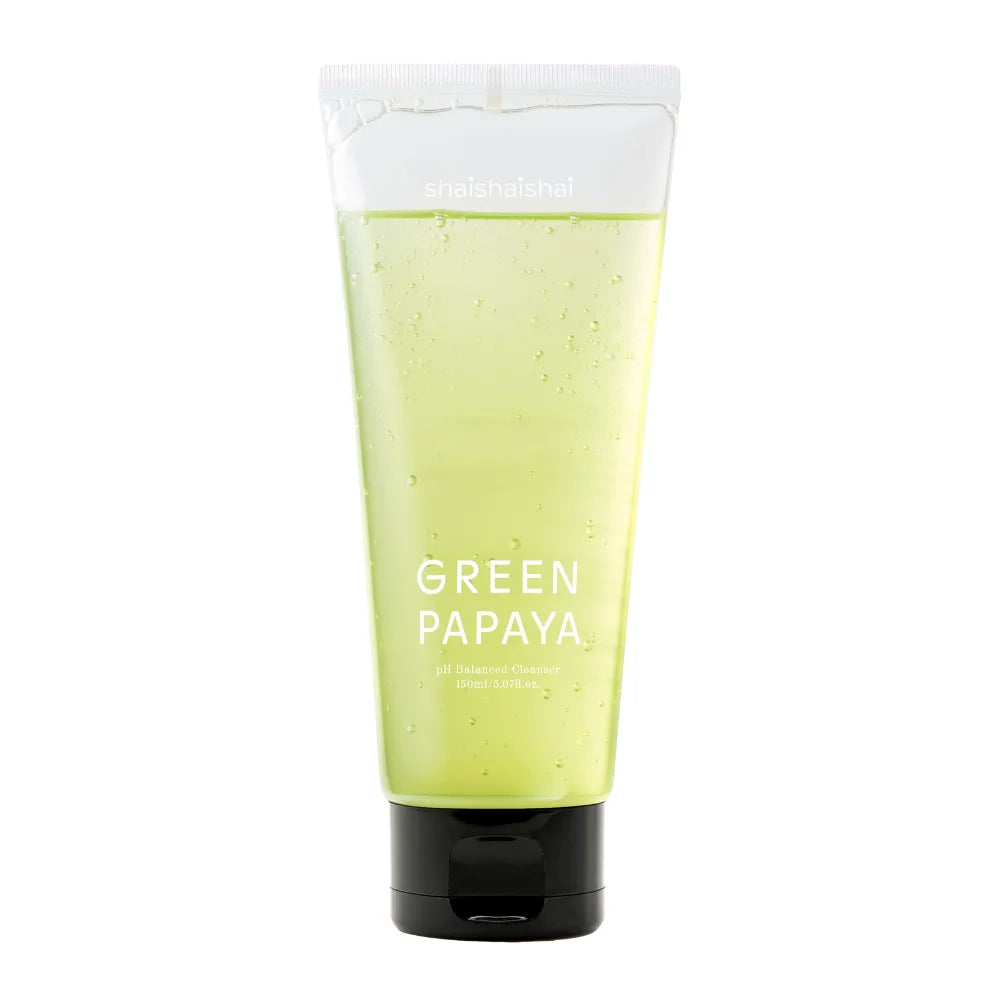 Shaishaishai Green Papaya pH Balanced Cleanser - Hypoallergenic Amino Acid Exfoliating Cleanser 180ml