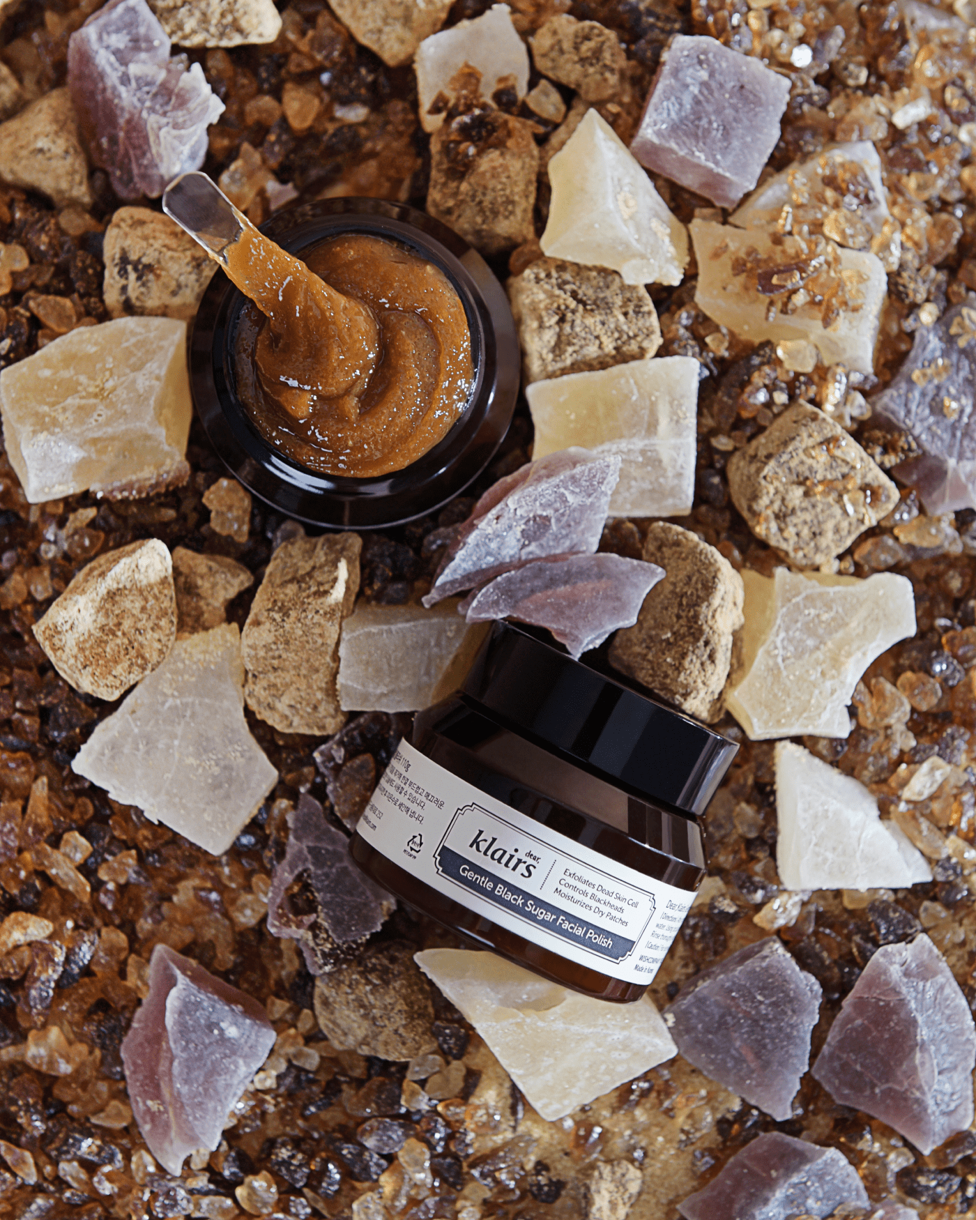 Dear, Klairs Gentle Black Sugar Facial Polish 110ml - 1pc