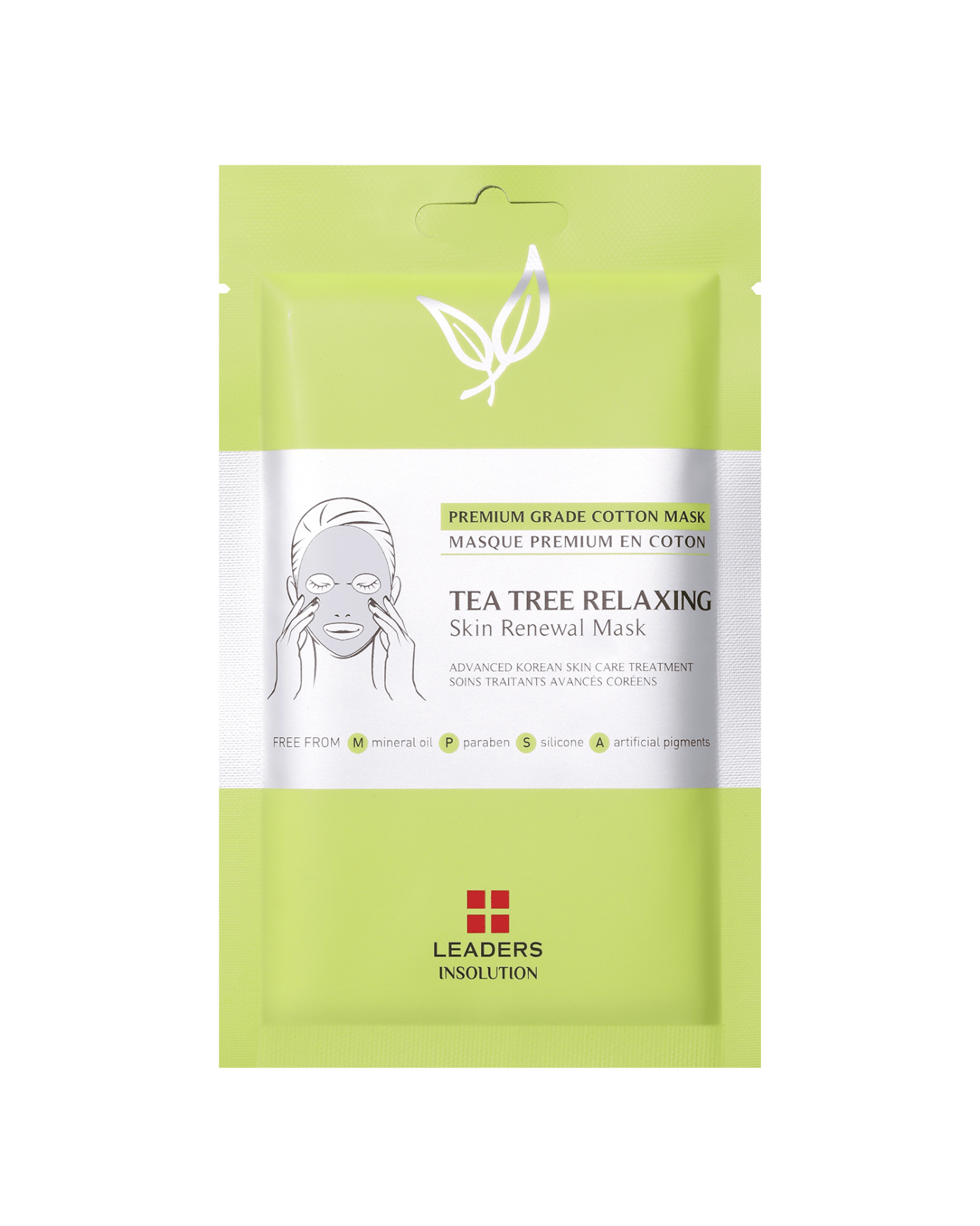 Leaders Cosmetics Insolution Tea Tree Relaxing Skin Renewal Mask RX 30Sheets