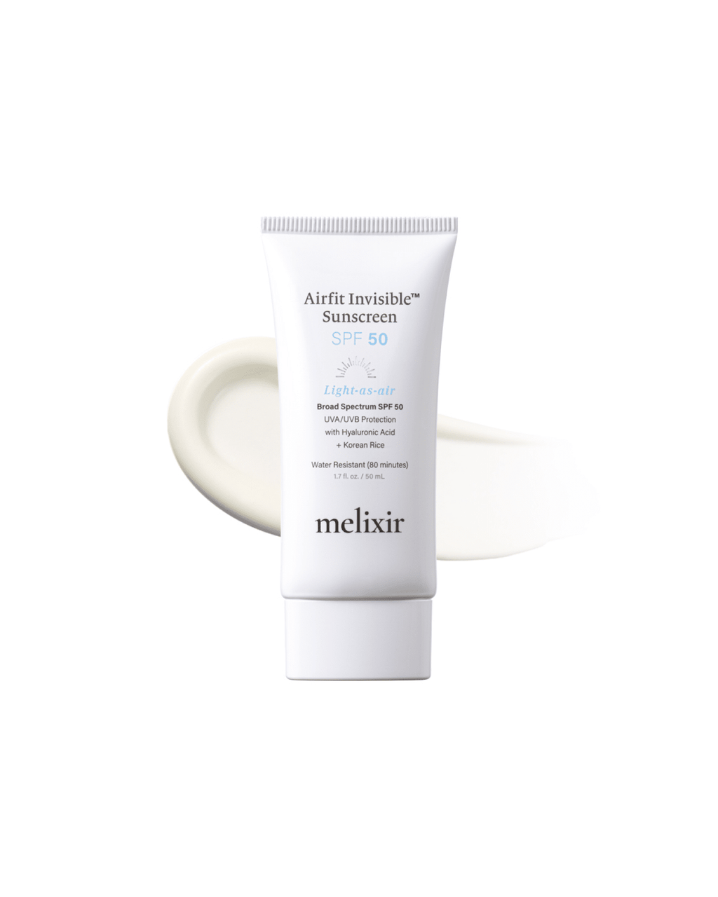 Melixir Vegan Airfit Sunscreen SPF 50+, 50ml - 2 Pack