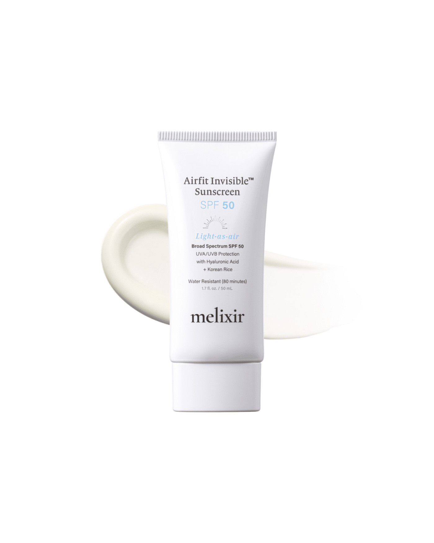 Melixir Vegan Airfit Sunscreen SPF 50+, 50ml - 2 Pack