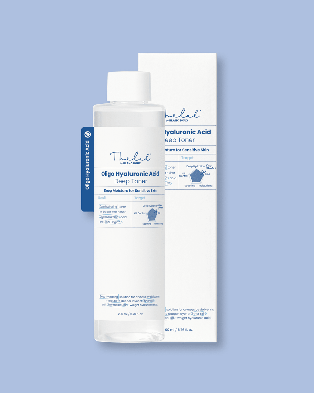The Lab By Blanc Doux Oligo Hyaluronic Acid Deep Toner 200ml x 2ea