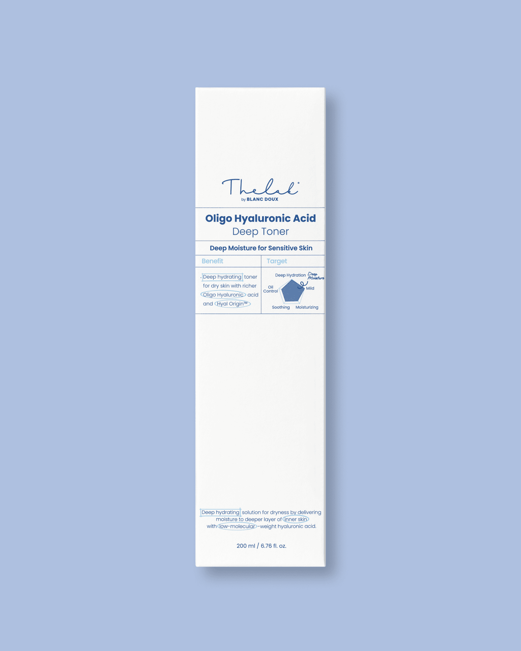 The Lab By Blanc Doux Oligo Hyaluronic Acid Deep Toner 200ml x 2ea