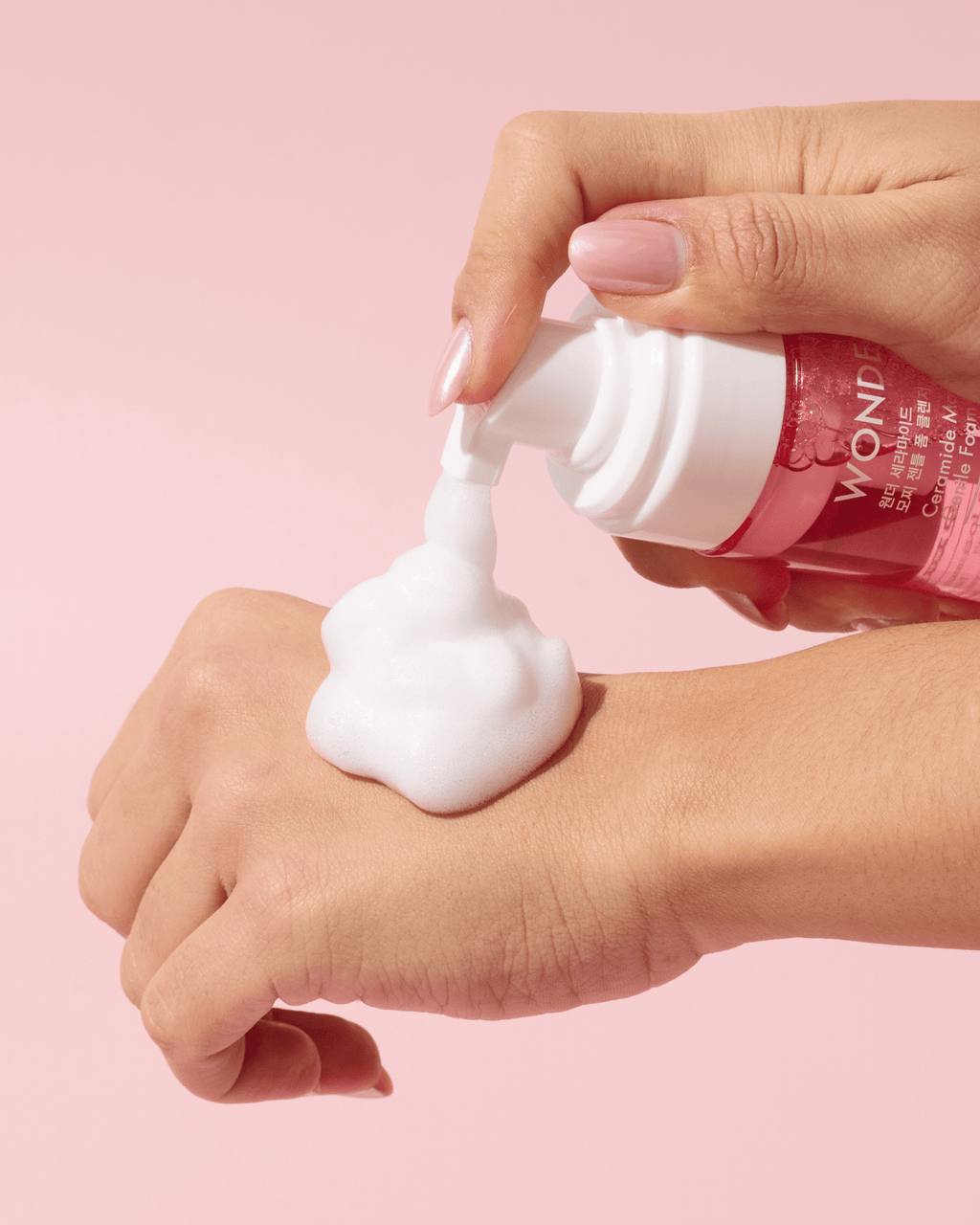 TONYMOLY Wonder Ceramide Mochi Micellar Foam Cleanser - Gentle Face Wash with Ceramide, Cica, and Aloe for All Skin Types 100ml