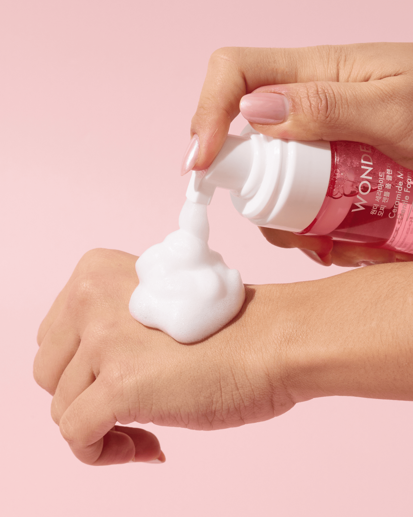 TONYMOLY Wonder Ceramide Mochi Micellar Foam Cleanser - Gentle Face Wash with Ceramide, Cica, and Aloe for All Skin Types 100ml