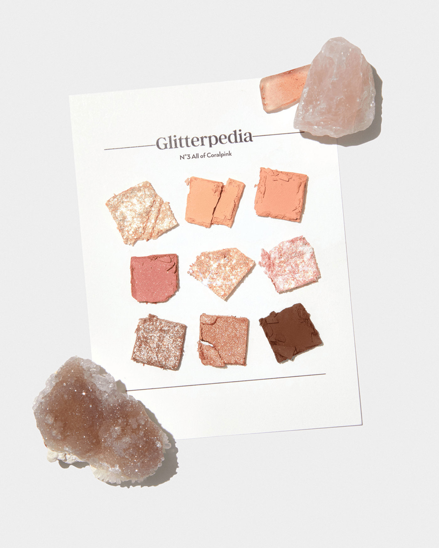 Glitterpedia Eye Palette - No3. All of Coral Pink 6ml