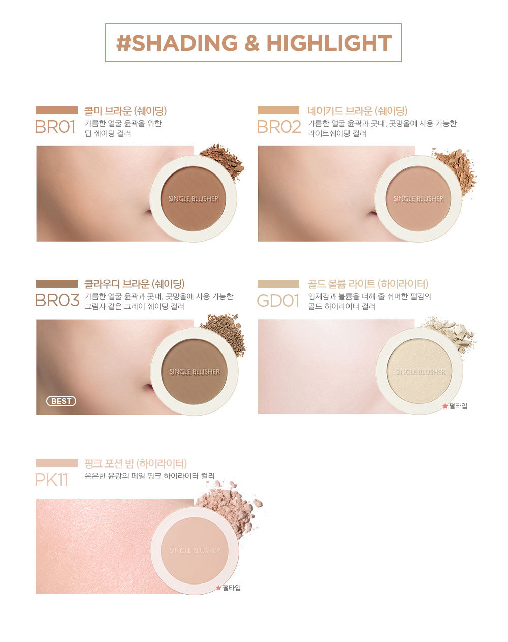 The Saem Saemmul Single Blusher 5g 1pc