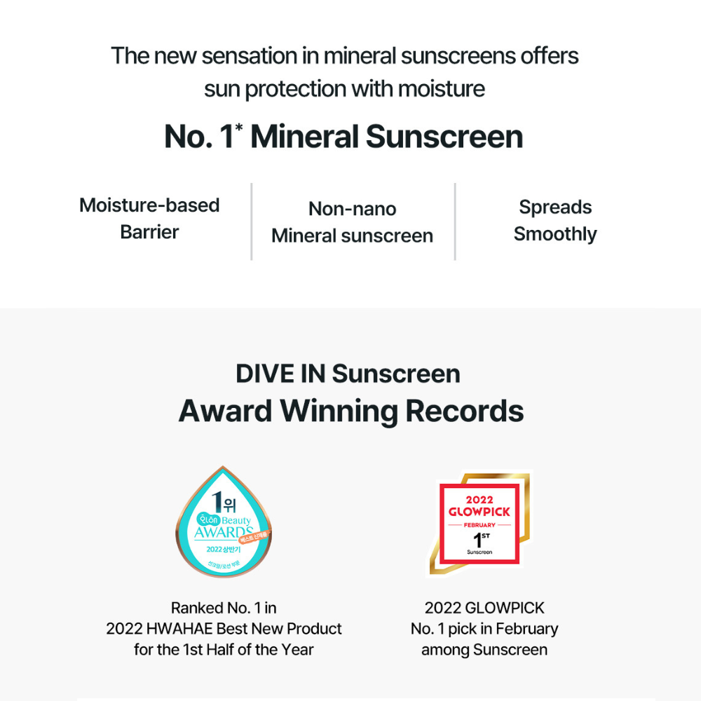 Torriden Dive-In Mineral Mild Sunscreen SPF50+ PA++++ 72ml (1pc)