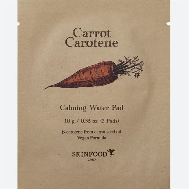Skinfood Carrot Carotene Calming Water Pad 10Sheets, 1pc