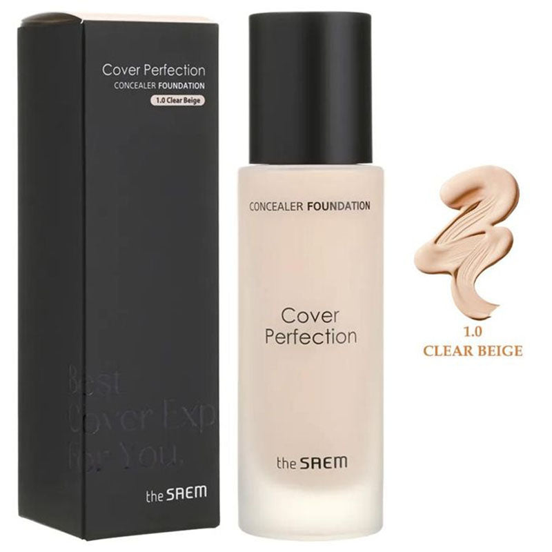 The Saem Cover Perfection Concealer Foundation SPF40 Clear Beige 30ml