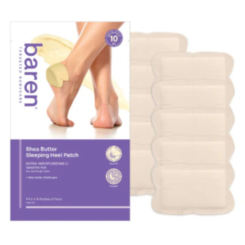 Baren Shea Butter Sleeping Heel Patch (10 Patches / 5 Pairs) 100ml