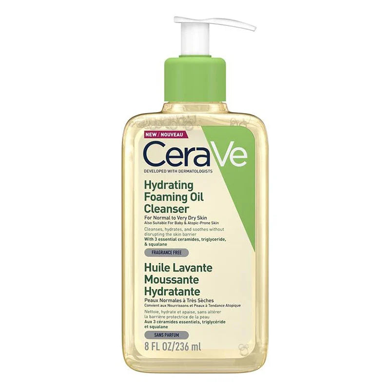 CeraVe Hydrating Foaming Oil Cleanser Fragrance-Free 236ml