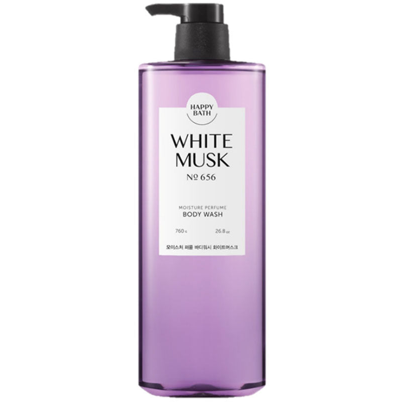 Happy Bath Moisture Perfume Body Wash White Musk Scent, 760g, 1ea