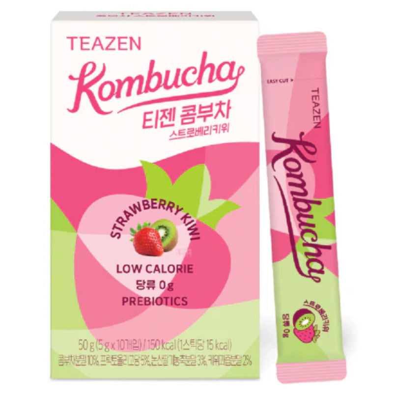 Teazen Kombucha Strawberry Kiwi 5g (10 Sticks)